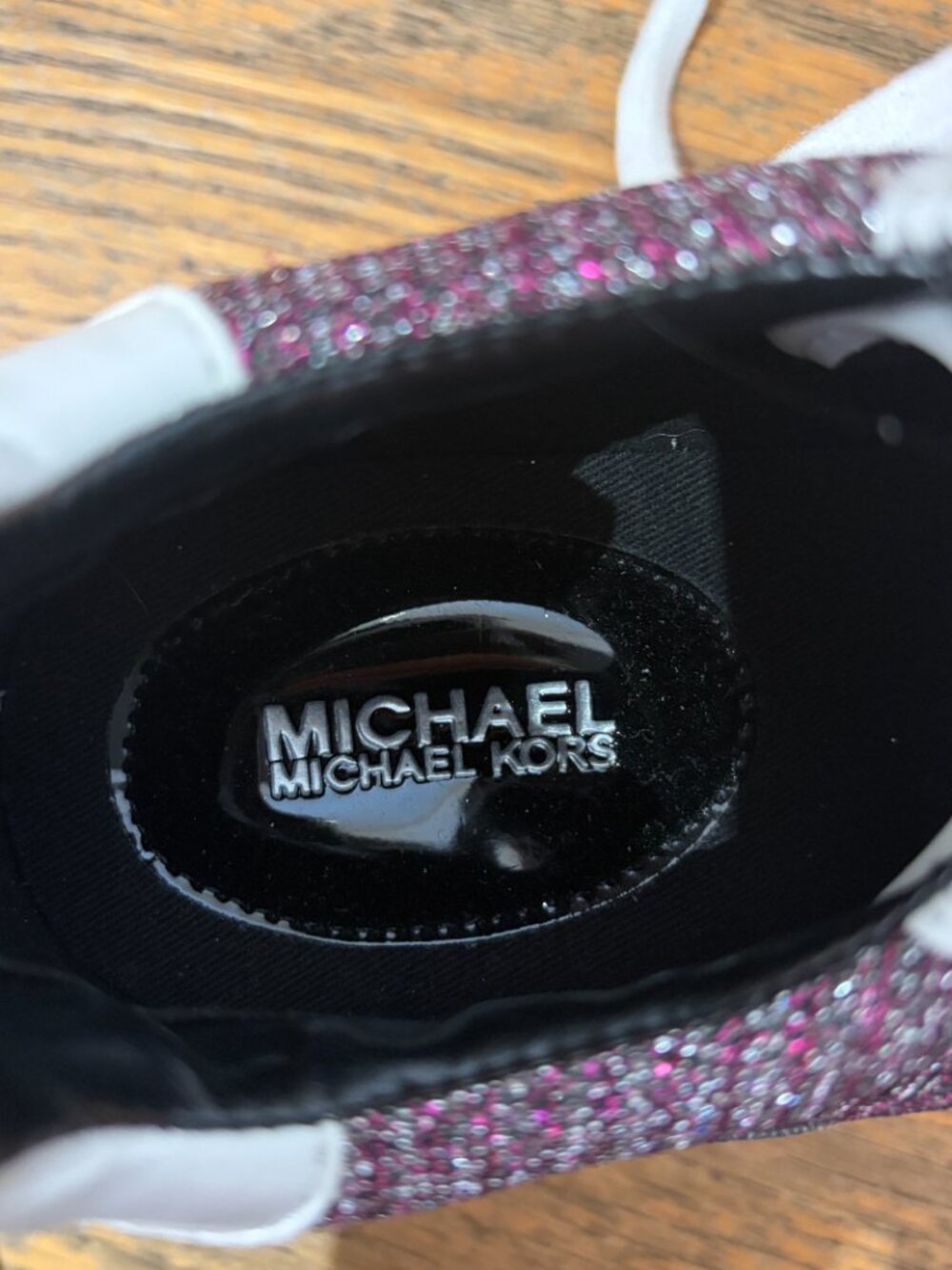Michael Kors Mabel Trainer sneakers Size 8.5 Glitter Tag still on bottom - Picture 8 of 9